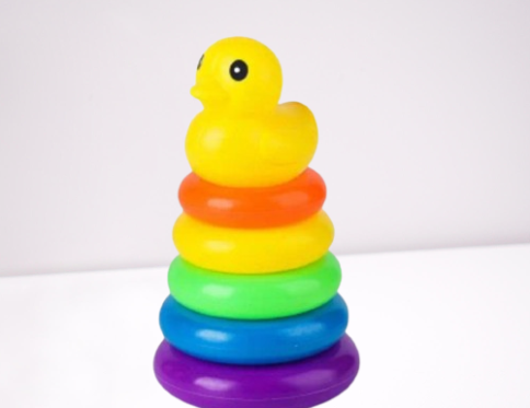 Colourful Stalking Duck Toy