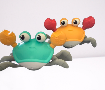 Crawling Crab Escape Toy with obstacle avoidance sensor, Dancing and Music